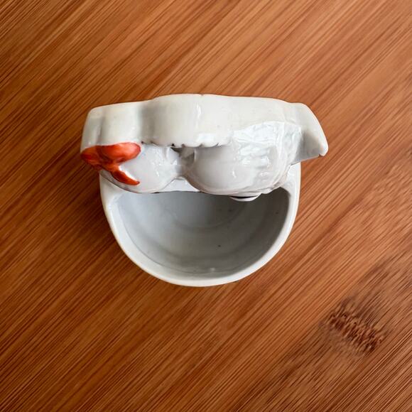 Antique Miniature Holy Water Font Bisque Porcelain Germany Angel Child Miniature - Picture 5 of 11